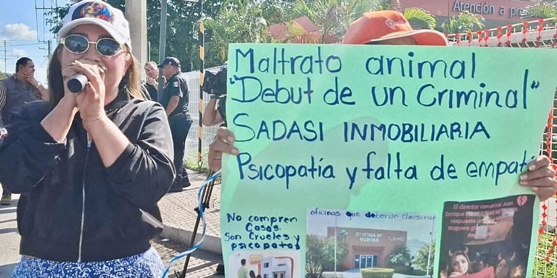 Bloquean entrada en Los Héroes por perrita desaparecida