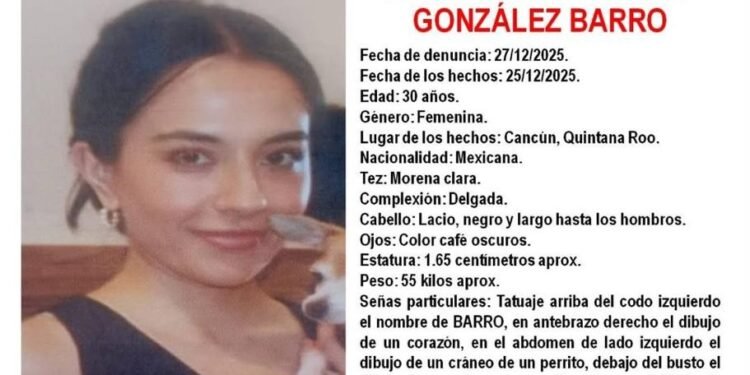 Desaparece médica veterinaria en Cancún, la noche del 25 de diciembre