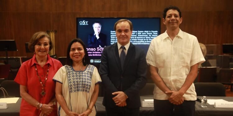 Orquesta Sinfónica de Yucatán anuncia a Alfonso Scarano como su nuevo director