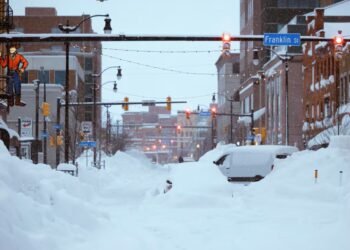 Nevada histórica en Nueva York, paraliza la ciudad y Colapsa el Transporte Aéreo