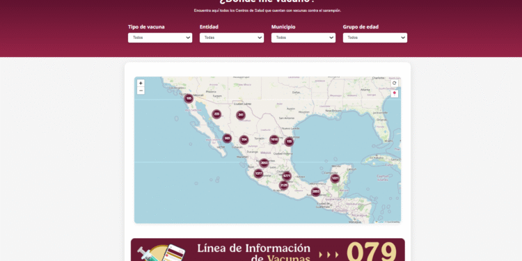Consulta el mapa interactivo para ubicar el módulo de vacunación más cercano