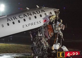 Falla de coordinación en pista provoca choque de avión de Air Canada en EU