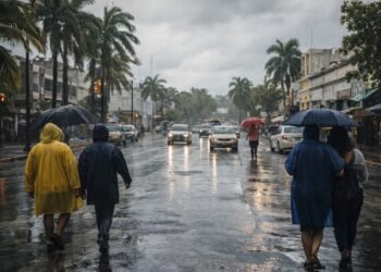 Lluvias y rachas de viento se mantendrán en la Península de Yucatán hasta el fin de semana