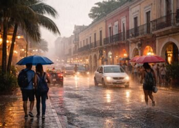 Pronostican lluvias y altas temperaturas en Yucatán para el fin de semana