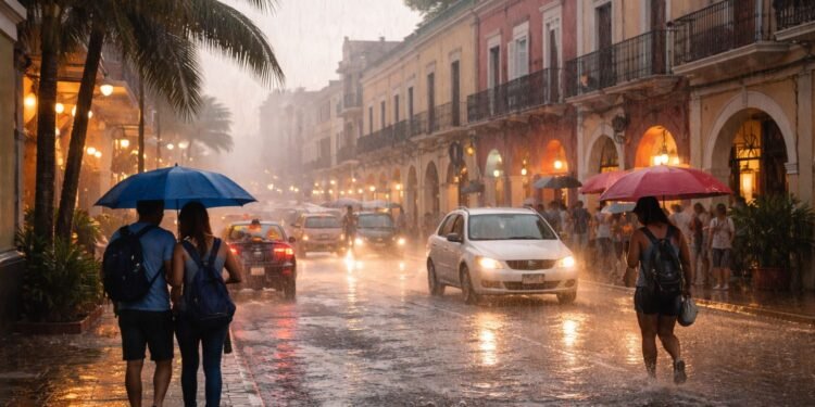 Pronostican lluvias y altas temperaturas en Yucatán para el fin de semana
