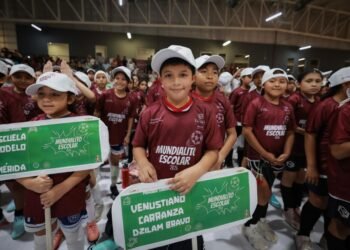 Inauguran la Copa Nacional de Educación Básica Mundialito Escolar 2026 en Mérida