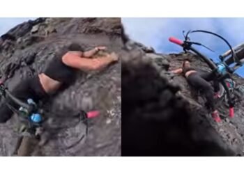 Video viral: influencer Cecilia Sopeña sufre aparatoso accidente en acantilado