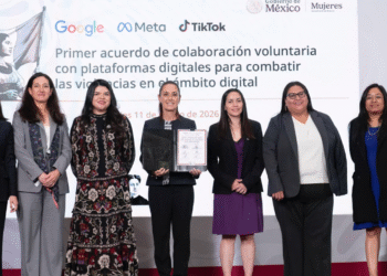 México firma acuerdo con Google, Meta y TikTok contra la violencia digital