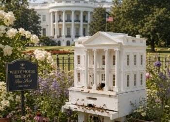 Abejas con residencia oficial: la otra Casa Blanca que no conoces