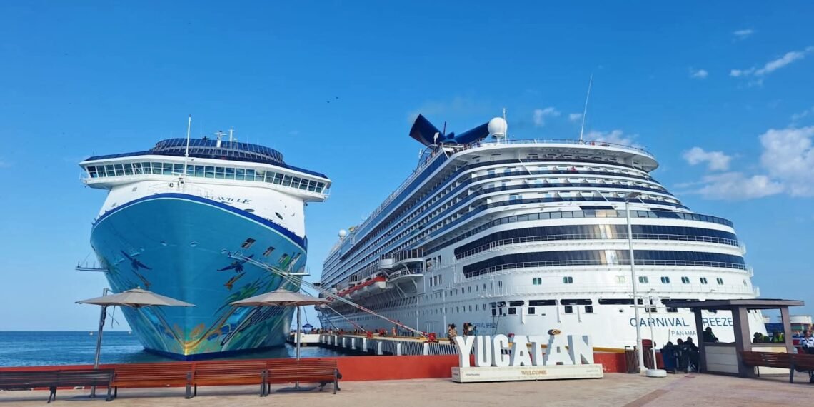Progreso navega contra corriente: baja turismo de cruceros en 2026