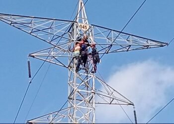 Rescate extremo en Mérida; mujer escala torre de alta tensión y esto ocurrió después