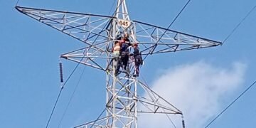Rescate extremo en Mérida; mujer escala torre de alta tensión y esto ocurrió después