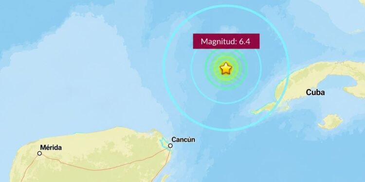 Se mueve la tierra en el Caribe y el temblor alcanza a Yucatán