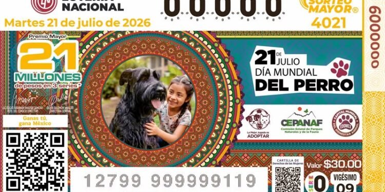 Un billete que vale más que un premio: los lomitos rescatados llegan a la Lotería Nacional