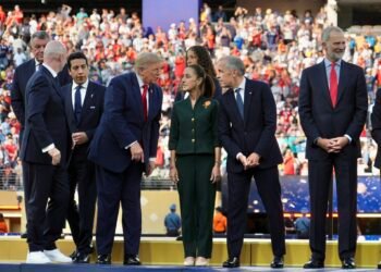¿Qué hablaron Sheinbaum, Trump y Carney durante la final del Mundial?