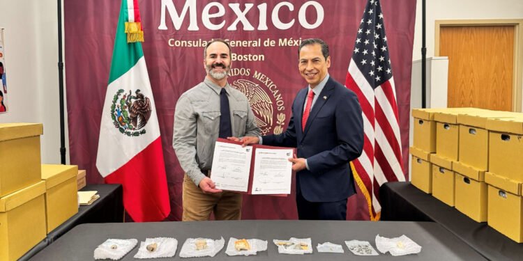 Estudiantes ayudan a restituir 1,132 piezas arqueológicas de México