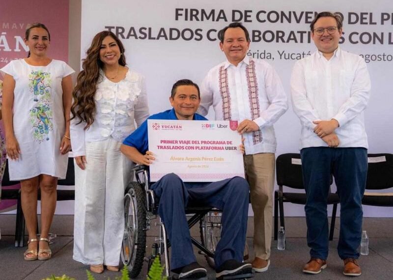 Uber y DIF Yucatán darán viajes gratuitos a pacientes del CREE para ir a terapias