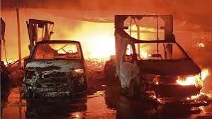 Coche bomba paraliza Ojocaliente durante el inicio de la feria; hay siete heridos