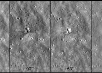 Una nueva cicatriz en la Luna; NASA fotografía el cráter que dejó el impacto de un cohete Falcon 9