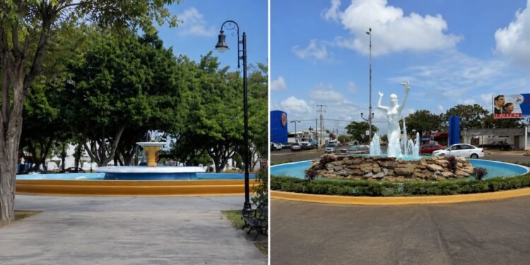Mérida renueva sus glorietas y fuentes: 11 espacios tendrán nueva imagen