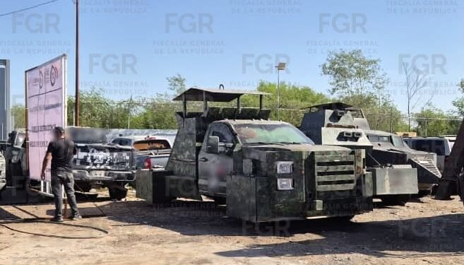 ¿Qué son los vehículos “monstruo”? La FGR destruyó 25 en Tamaulipas